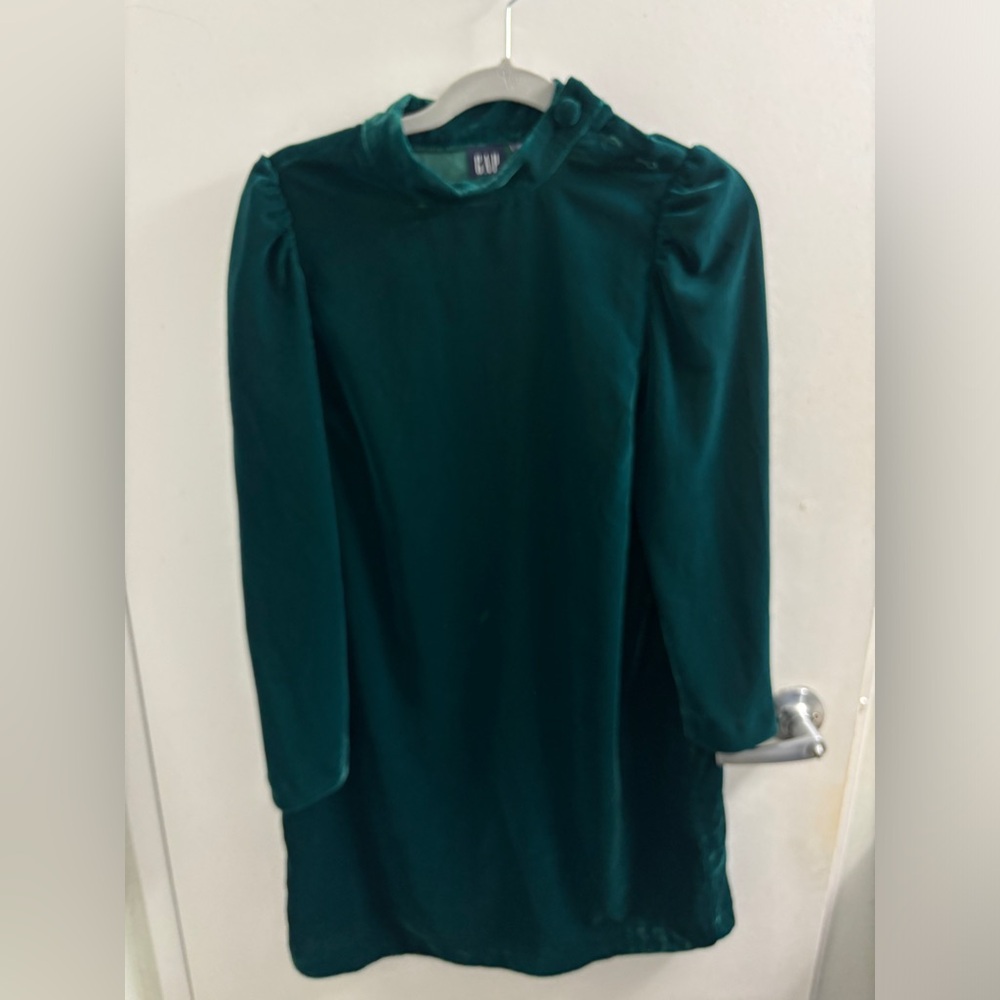 CLEAROUT: Gap - Green Velvet Dress